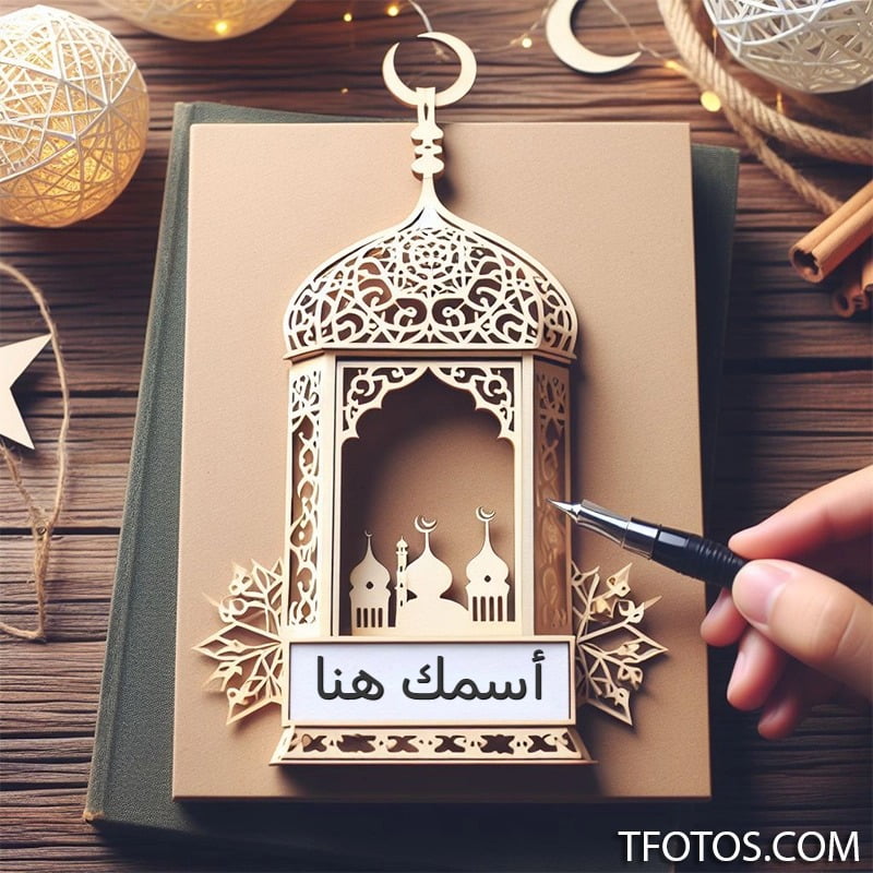 أكتب أسماء أولادك على فانوس رمضان