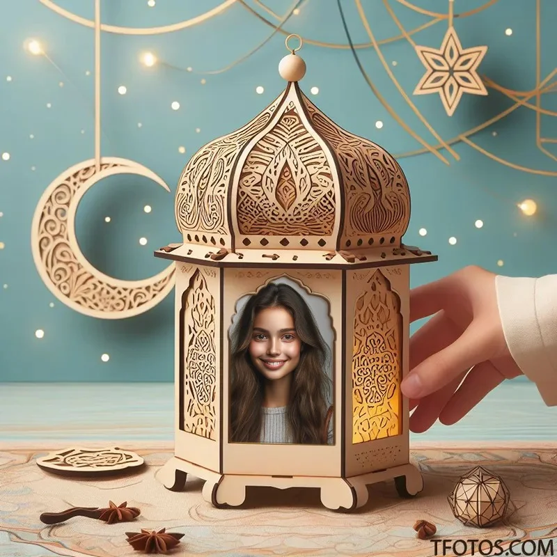 تركيب صورك على فانوس رمضان اونلاين
