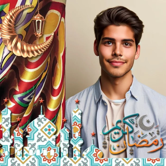 ضع صورتك على اطار زينة شهر رمضان الكريم