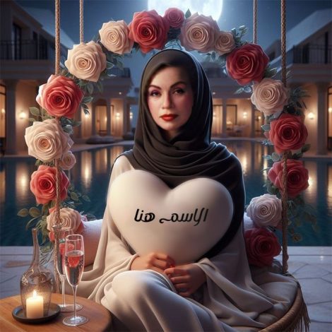 تركيب صورة وجهك على بنت فى جلسة زهور – تركيب الصور بالذكاء الصناعى