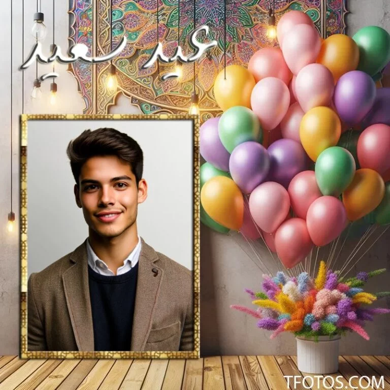 ضع صورتك فى اطار صورة عيد سعيد اطارات وفريمات للعيد