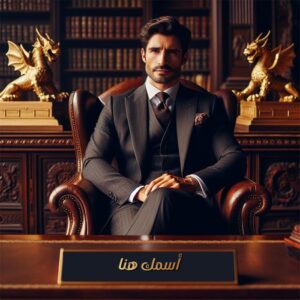 صورتك واسمك على صورة رجل داخل مكتب شيك ببرنامج تبديل الوجوه