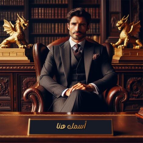 صورتك واسمك على صورة رجل داخل مكتب شيك ببرنامج تبديل الوجوه