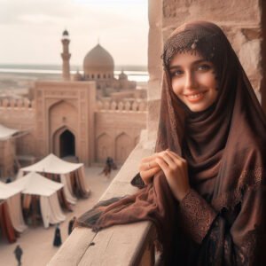 شوفى شكلك هيكون ازاى اذا كنتى فى شرفة القلعة بتقنية تبديل الوجوه